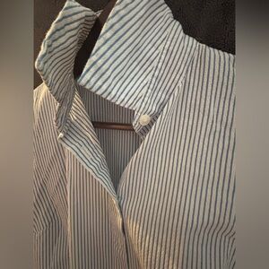 Van Heusen Classic Blue and White Striped Shirt